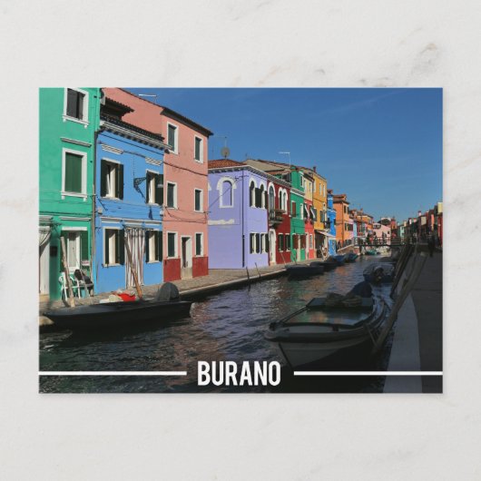 Buraneiland, Venetië Briefkaart (Voorkant)