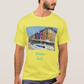 Burangekleurde huizen t-shirt (Voorkant)