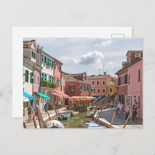 Burano. #10. briefkaart (Voorkant / Achterkant)