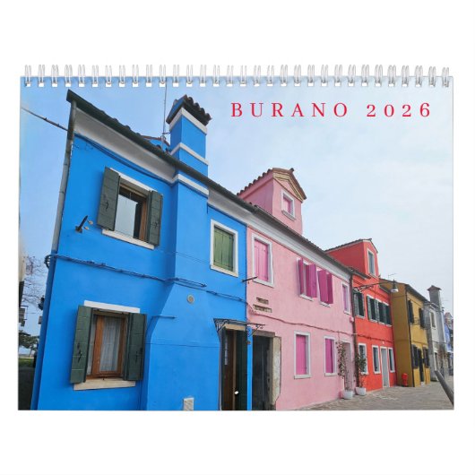 Burano 2026 calendar kalender (Hoes)