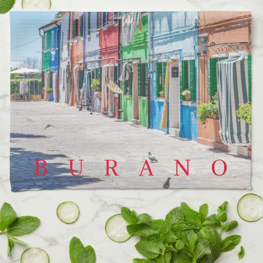 Burano biedt theedoeken (Gevouwen)