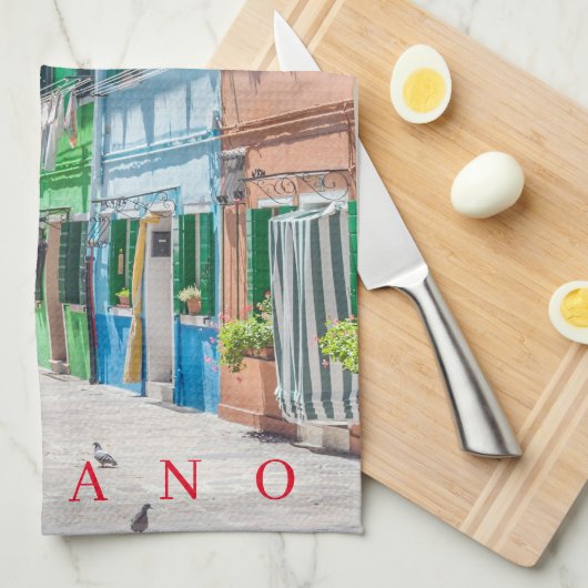 Burano biedt theedoeken (Quarter Fold)