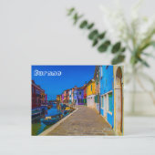 Burano-Briefkaart Briefkaart (Staand voorkant)