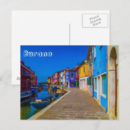 Burano-Briefkaart Briefkaart (Voorkant / Achterkant)
