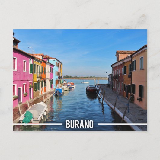Burano Colorful Houses Briefkaart (Voorkant)