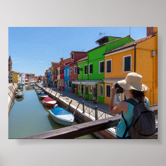 Burano houses poster (Voorkant)