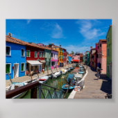 Burano houses poster (Voorkant)
