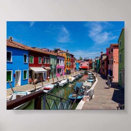 Burano houses poster (Voorkant)