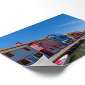 Burano houses poster (Hoek)