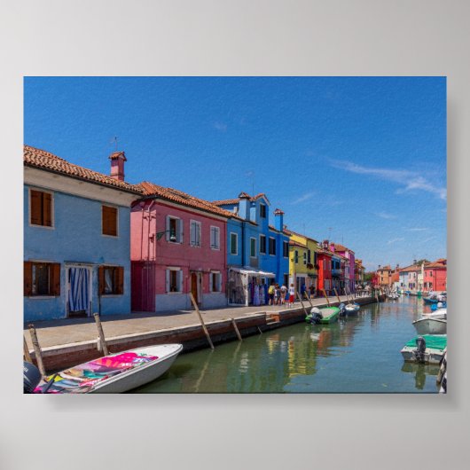 Burano houses poster (Voorkant)