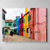 Burano houses poster (Voorkant)
