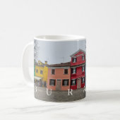 Burano Island herbergt uitzicht mok (Voorkant links)