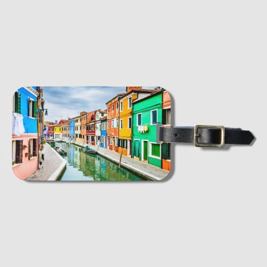 Burano, Italië Bagagelabel (Voorkant (horizontaal))