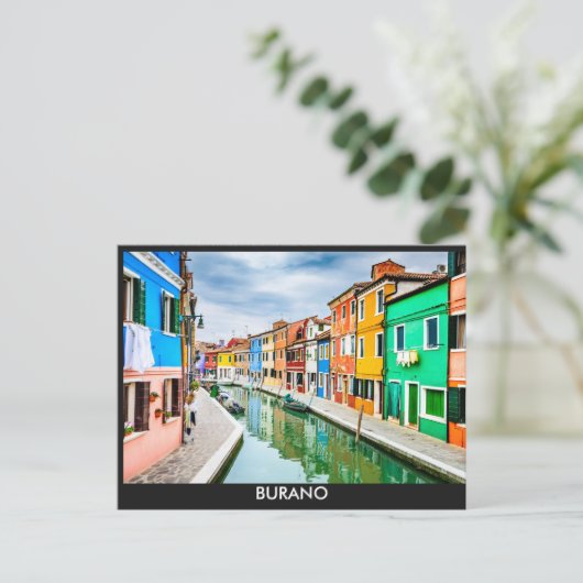 Burano, Italië Briefkaart (Staand voorkant)