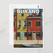 Burano Italië Briefkaart (Voorkant / Achterkant)