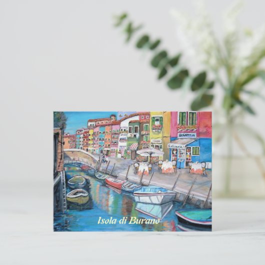 Burano, Italië - Briefkaart (Staand voorkant)