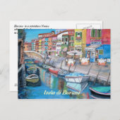 Burano, Italië - Briefkaart (Voorkant / Achterkant)