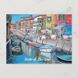 Burano, Italië - Briefkaart