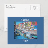 Burano, Italië - Briefkaart (Voorkant / Achterkant)