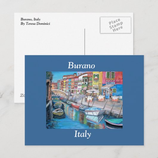 Burano, Italië - Briefkaart (Voorkant / Achterkant)