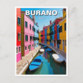 Burano Italië Briefkaart (Voorkant)
