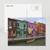 Burano, Italië Briefkaart (Voorkant / Achterkant)