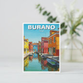 Burano Italië Briefkaart (Staand voorkant)