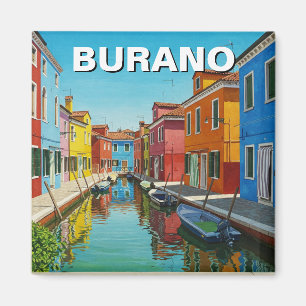 Burano Italië Briefkaart Magneet