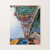 Burano, Italië - Colorful Homes Legpuzzel (Verticaal)