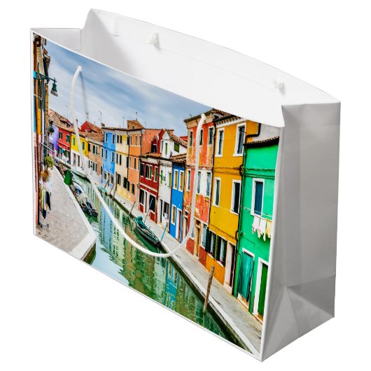 Burano, Italië Groot Cadeauzakje (Achterkant Gekanteld)