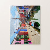 Burano, Italië — Italiaanse Colorful Houses & Boat Legpuzzel (Verticaal)