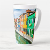 Burano, Italië Latte Mok (Rechterhoek)