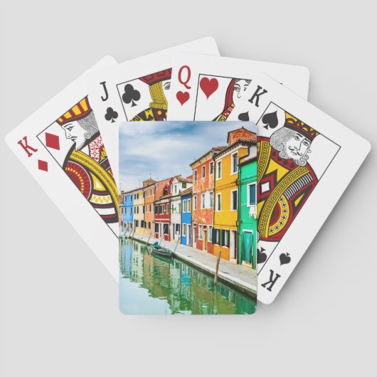 Burano, Italië Pokerkaarten (Achterkant)