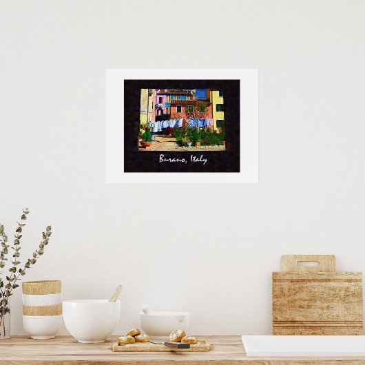 Burano Italië Poster (Keuken)