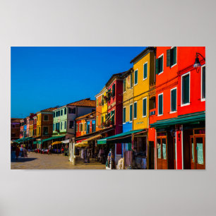 Burano, Italië Poster