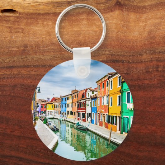 Burano, Italië Sleutelhanger (Achterkant)