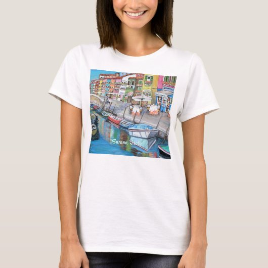 Burano, Italië T-Shirt (Voorkant)