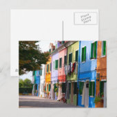 Burano-Venetia Briefkaart (Voorkant / Achterkant)
