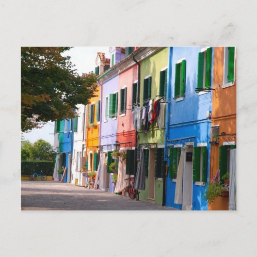 Burano-Venetia Briefkaart (Voorkant)