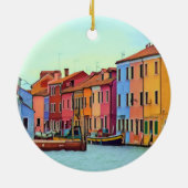 BURANO - Venetian Lagoon Venetië - Burano Keramisch Ornament (Achterkant)