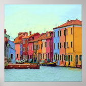 BURANO - Venetian Lagoon Venetië - Burano Poster (Voorkant)