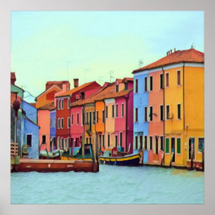 BURANO - Venetian Lagoon Venetië - Burano Poster