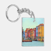 BURANO - Venetian Lagoon Venetië - Burano Sleutelhanger (Voorkant Links)