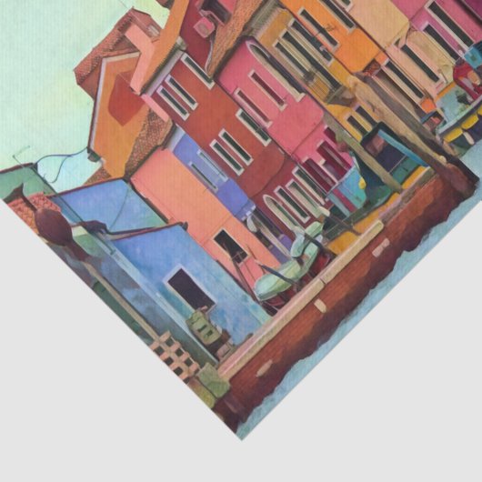 BURANO - Venetian Lagoon Venetië - Burano Tissuepapier (Detail)