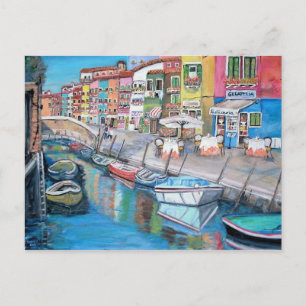 Burano, Venetië - Briefkaart