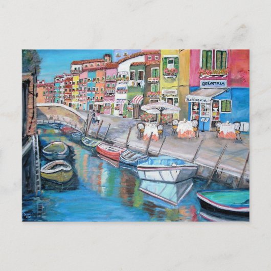 Burano, Venetië - Briefkaart (Voorkant)