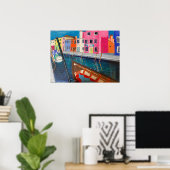 Burano Venice Italië Poster (Thuiskantoor)