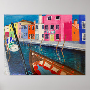 Burano Venice Italië Poster