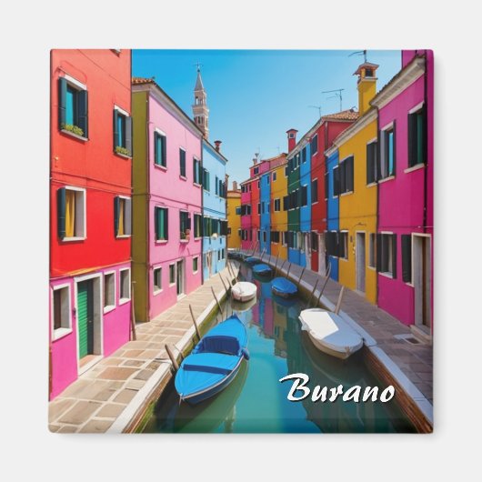 Burano Venice Magnet (Voorkant)