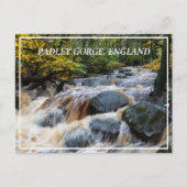 Burbage Brook in Full Spate, Padley Gorge, Verenig Briefkaart (Voorkant)